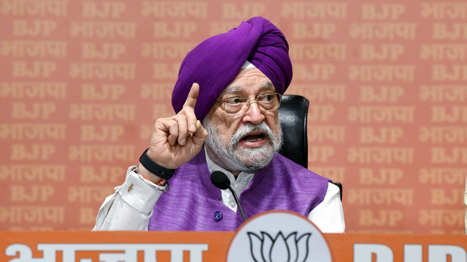 Union petroleum and natural gas minister Hardeep Singh Puri.