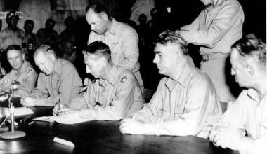 July 27, Korean War hostilities end