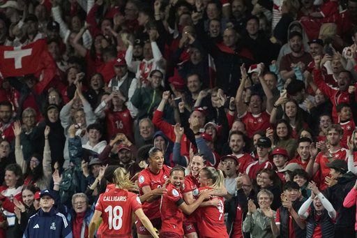 Euro 2025: Host Switzerland's late goals secure 2-0 win over Iceland