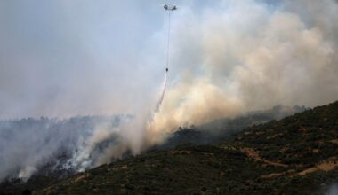 Turkey sends firefighting aircraft to Syria as wildfires rage on both sides of the border