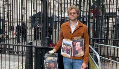 Children of Briton jailed in India without trial protest Modi’s UK visit