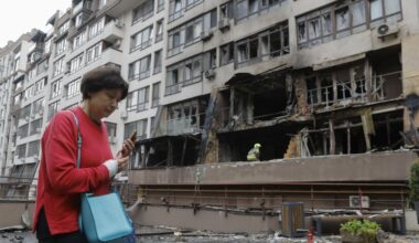At least 1 killed, 9 injured as Russia, Ukraine trade aerial attacks