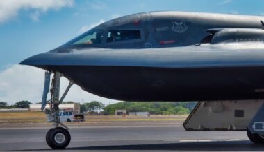 B-2 Spirit Stealth Bomber on Tarmac