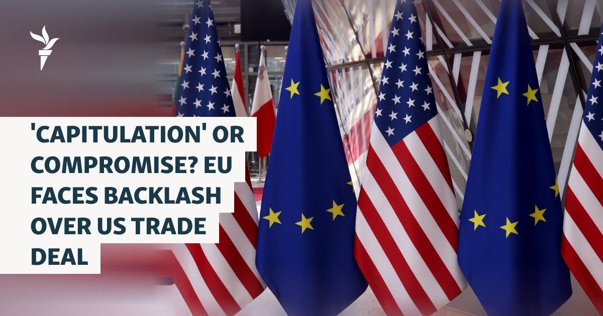 'Capitulation' Or Compromise? EU Faces Backlash Over US Trade Deal