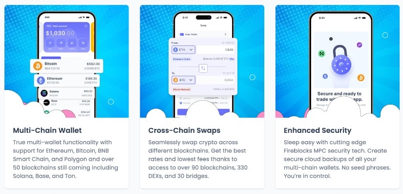 Best Wallet Token key features.
