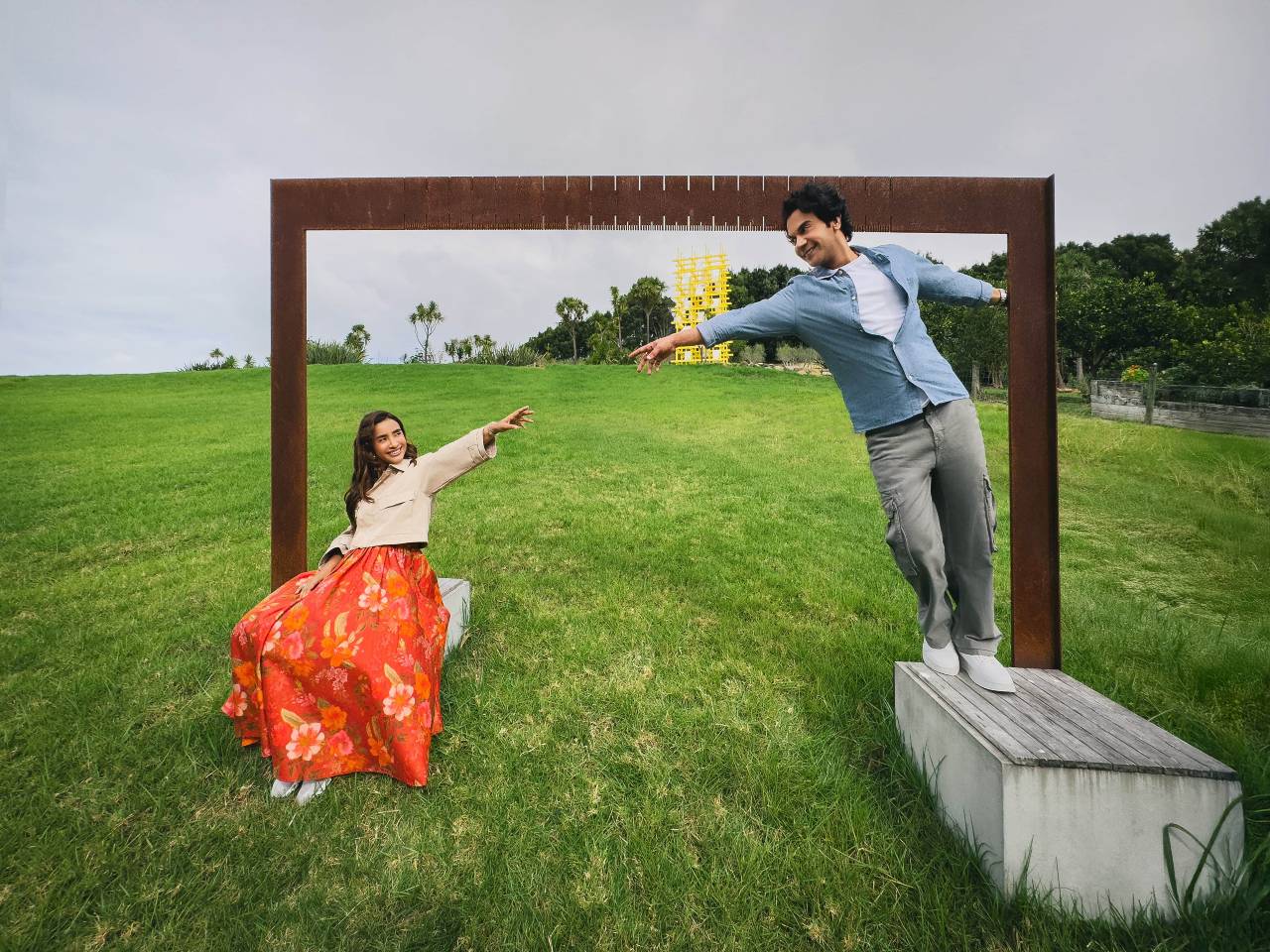 Patralekhaa and Rajkummar Rao at Brick Bay Wine and Sculpture Trail.