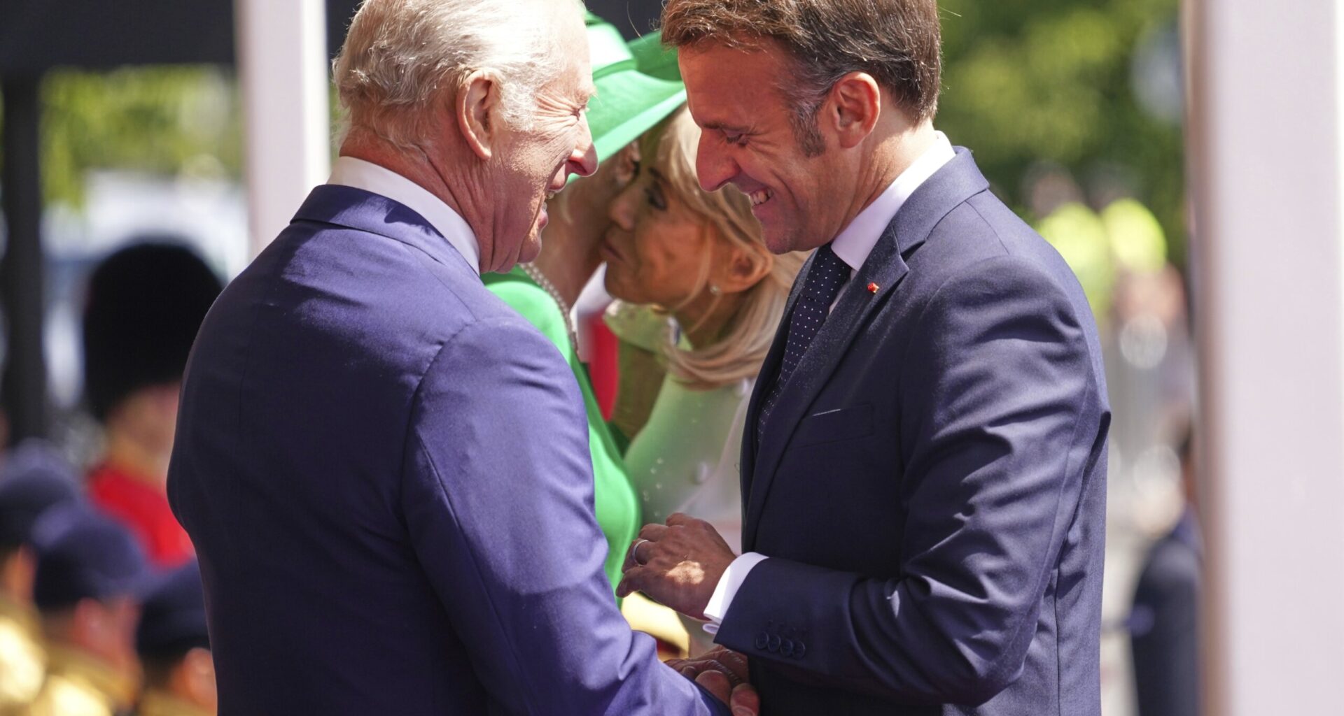 Photos show French President Emmanuel Macron’s UK state visit