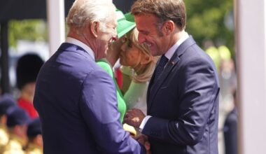 Photos show French President Emmanuel Macron’s UK state visit