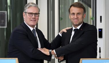 UK, French and German leaders hold a call on Gaza after Macron backs a Palestinian state