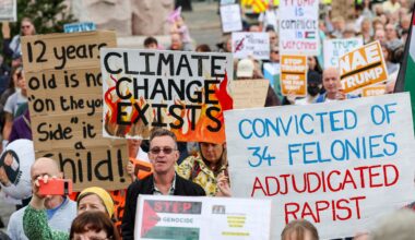 Protestors took to the streets throughout Scotland on Saturday, July 26, as United States President Donald Trump played golf in South Ayrshire. 