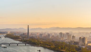 Cityscape of Pyongyang City