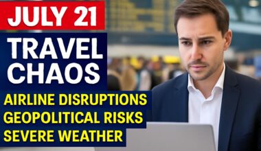 Travel News on July 21: What You Need to Know About Airline Chaos, Geopolitical Risks, and Severe Weather