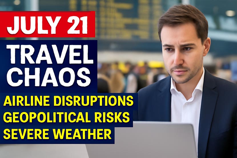 Travel News on July 21: What You Need to Know About Airline Chaos, Geopolitical Risks, and Severe Weather