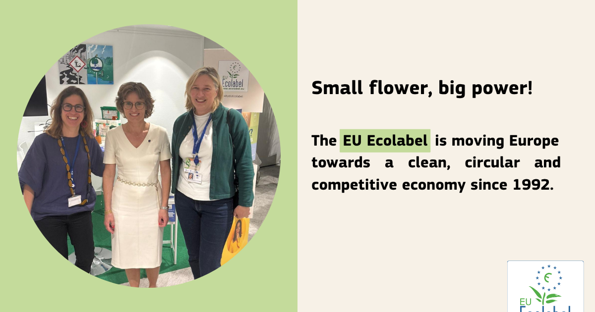 Small flower, big power - the EU Ecolabel is moving Europe towards a clean, circular and competitive economy since 1992