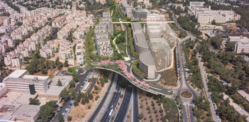 Begin Highway cover Jerusalem credit: Dagan Visual Solutions Kolker Kolker Epstein Architects