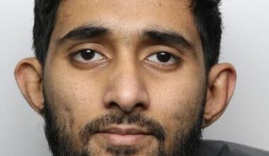 'Violent, jealous, controlling' husband jailed for life after stabbing wife to death as she pushed pram