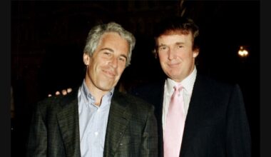 Ghislaine Maxwell prepared a birthday album for Jeffrey Epstein’s 50th birthday. She collected letters from Trump and other Epstein associates. Trump’s letter was raunchy, and he threatened to sue The Wall Street Journal if they published it. Well, they did.