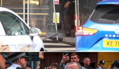 Ring of steel around four-star hotel being used to house migrants in Canary Wharf after second night of anti-immigration protests