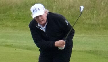 Footage of Donald Trump 'cheating' on the golf course goes viral