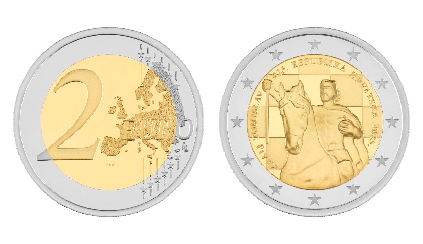  2 euro coin King Tomislav