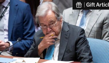 U.S. Is Missing the Century’s ‘Greatest Economic Opportunity,’ U.N. Chief Says | In a speech on renewable energy, António Guterres cited “clear market distortion” in favor of fossil fuels by President Trump and others but called the transition to cleaner energy economically inevitable.