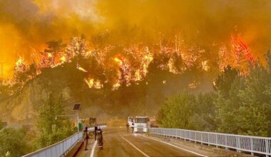 Firefighters Battle Raging Wildfires Across Turkey, Greece, Albania