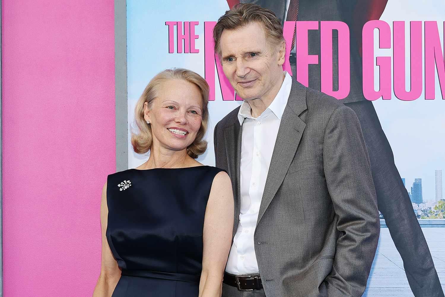 Pamela Anderson and Liam Neeson Are Dating: 'It's Clear They're Smitten'