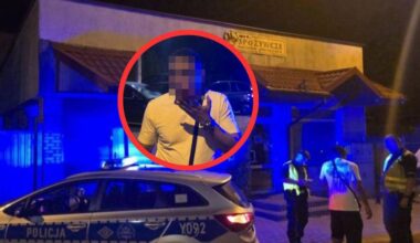 Drunk driver - citizen of Colombia attempted to murder Poles with a knife when stopped.