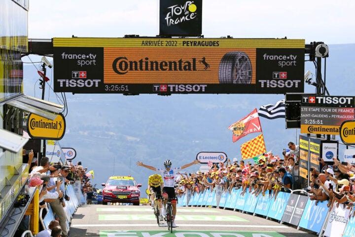 PEYRAGUDES Pogacar Vingegaard 2022