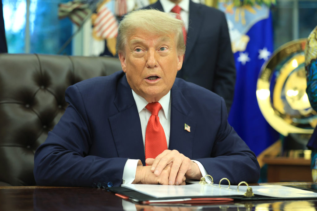 President Trump Meets With Foreign Ministers Of Rwanda And DDRC