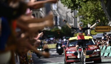 Tour de France stage 15: Wellens lands popular win, Pogacar’s sportsmanship, and why did Alaphilippe celebrate on finish line?