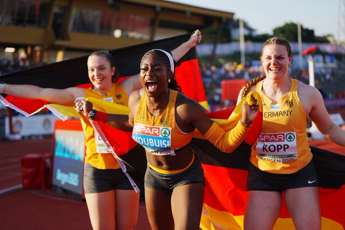 2025 European Athletics U23, Day 1 in Bergen, Norway: Germany Sweeps Women's Shot Put!