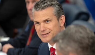 Hegseth tells lawmakers of plan to detain immigrants at 2 US bases