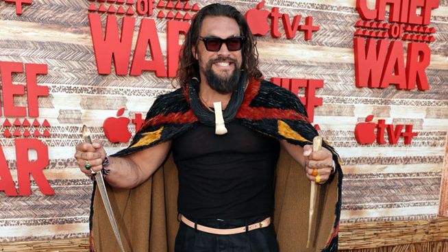 Jason Momoa attends the world premiere for “Chief of War” on Oahu. (Photo courtesy Apple TV+)