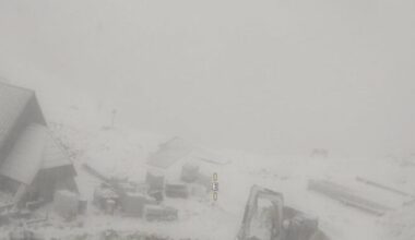Weather wonders, it's snowing in Slovenia