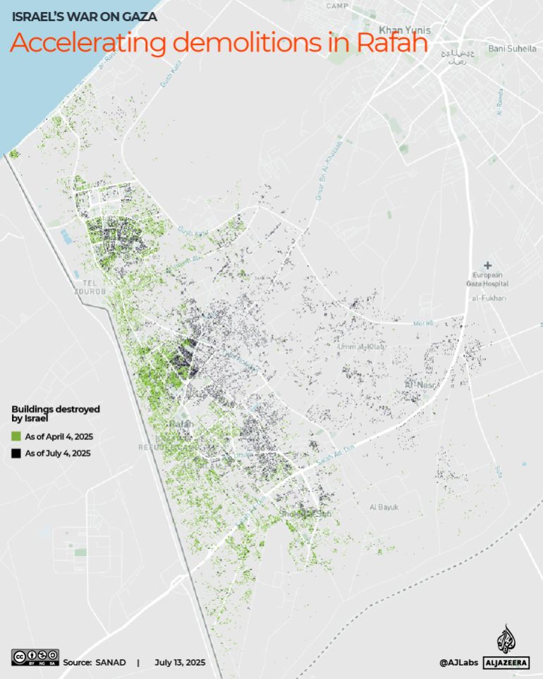 INTERACTIVE - RAFAH BUILDINGS - JULY 13
