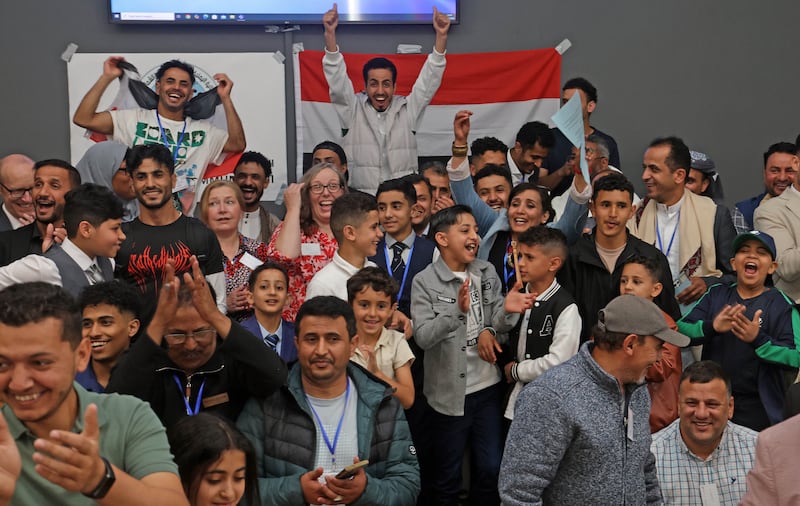 The First Annual General Meeting for the establishment of the United Yemeni Community  at City Church in Belfast on Monday.
PICTURE COLM LENAGHAN