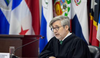 Pablo Saavedra Alessandri, secretary of the Inter-American Court Human Right, speaks during a presentation of the court’s advisory opinion on July 2 in San José, Costa Rica. Credit: Inter-American Court of Human Rights
