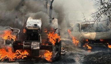 Huge fire engulfs house along with multiple vehicles