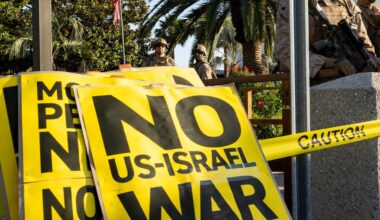 U.S. involvement in Middle East ignites protests in Los Angeles — The
