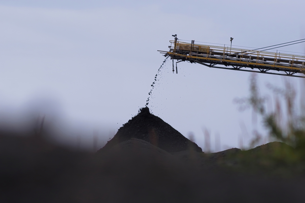 Extraction of fossil coal