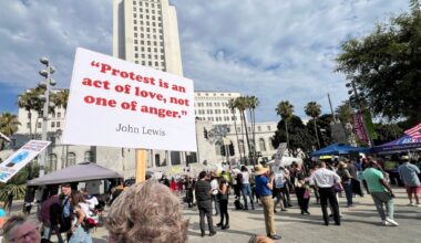 Hundreds protest Trump policies at ‘Good Trouble Lives On’ rallies across Southern California – Daily News