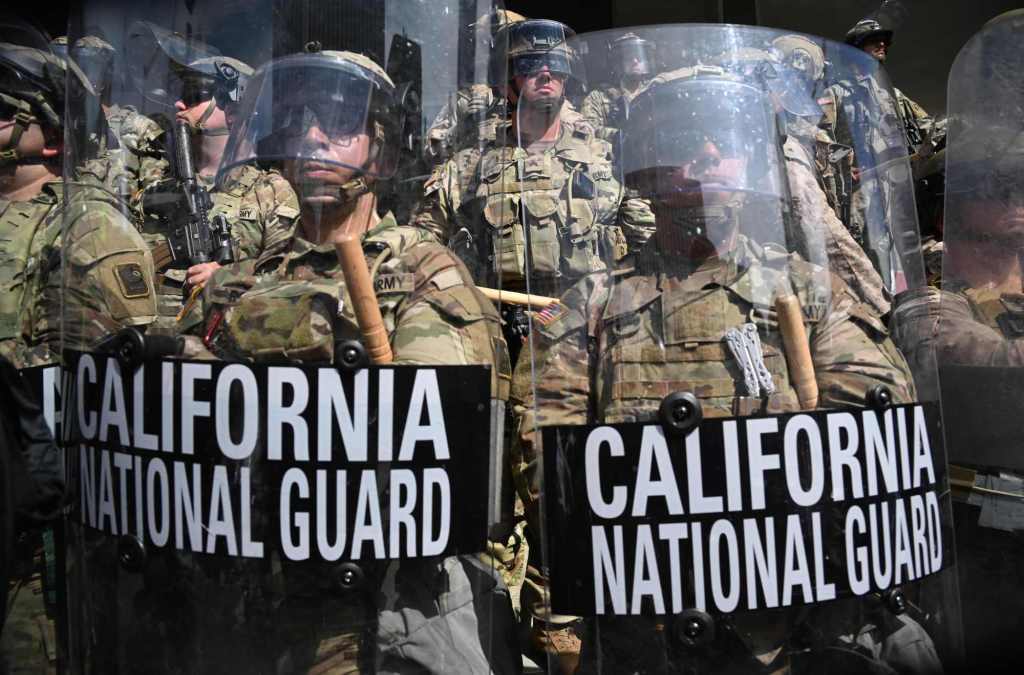 Trump uses L.A. to stage political theater