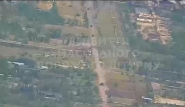 Massive Russian mechanized column destroyed by Ukrainian 81st Airmobile Brigade and 54th Mechanized Brigade. Siversk/Bilohorivka direction. 30 Russian vehicles and 41 motorbikes taken out. 26.07.2025