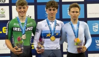 Ireland's Max Fitzgerald medals at European Track Championships, Portugal