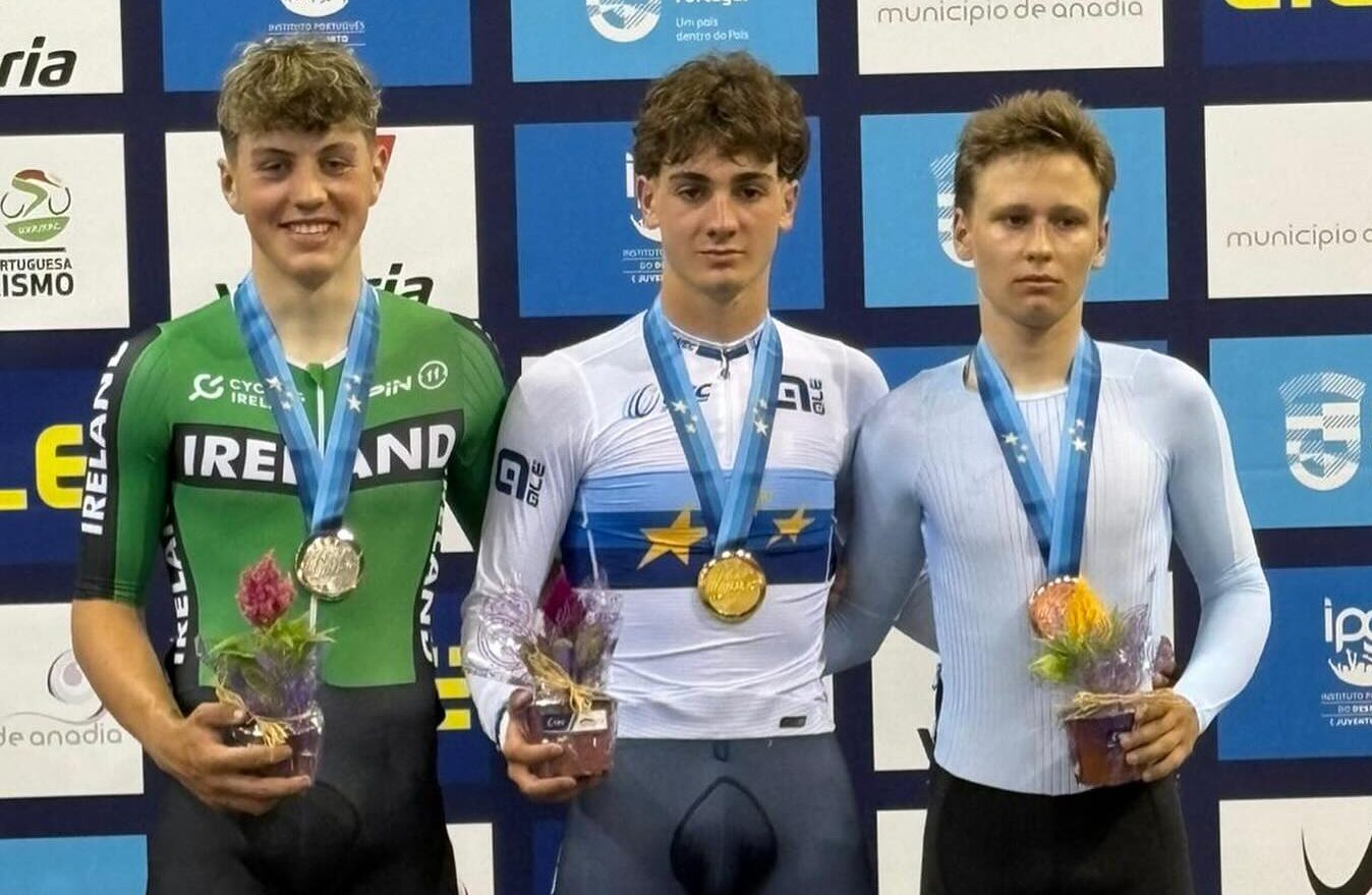 Ireland's Max Fitzgerald medals at European Track Championships, Portugal