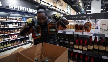 Canadian boycott of U.S. spirits in trade war hurts broader alcohol sales, analysis says