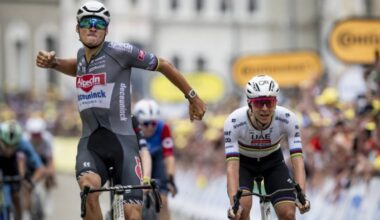 Mathieu van der Poel e Tadej Pogacar