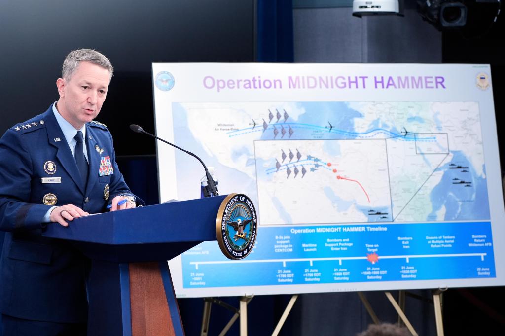 Pentagon says US doesn’t want to pursue war with Iran after bombing 3 of its nuclear sites