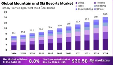 Mountain and Ski Resorts Market Size Analysis Bar Graph